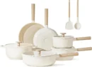 CAROTE Nonstick Pots and Pans Set, 12 Pcs Ceramic Cookware Sets