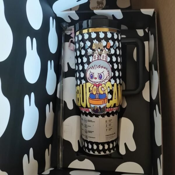 🔥  Labubu Black Insulated Cup 40 OZ ✈️Free Shipping - Image 2
