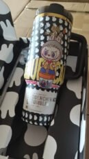 🔥  Labubu Black Insulated Cup 40 OZ ✈️Free Shipping