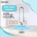 AVAC AeroFlow Bladeless Fan: 35W Power, Multi-Angle, Low Noise, Safety Design (CRO722)