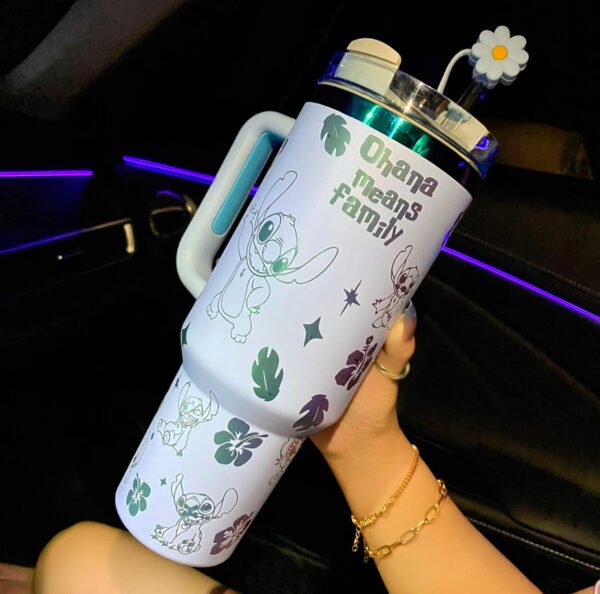 🔥40OZ Stitch Cup 1200ML 🥰 Straw Topper as Free Gift🎁 - Image 4